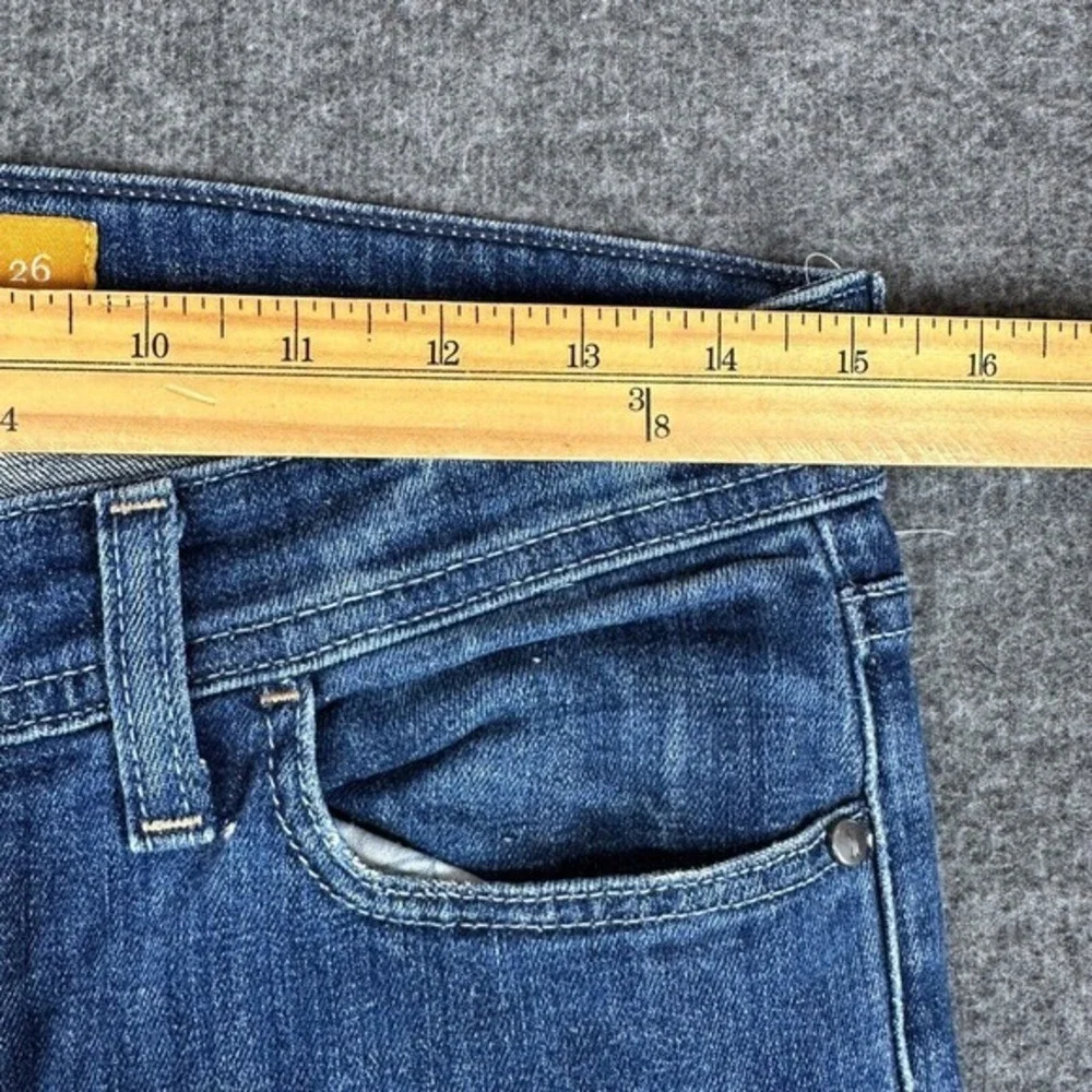 Pilcro Patchwork‎ Jeans Womens Size 26 Medium Wash Faded Knee Patch